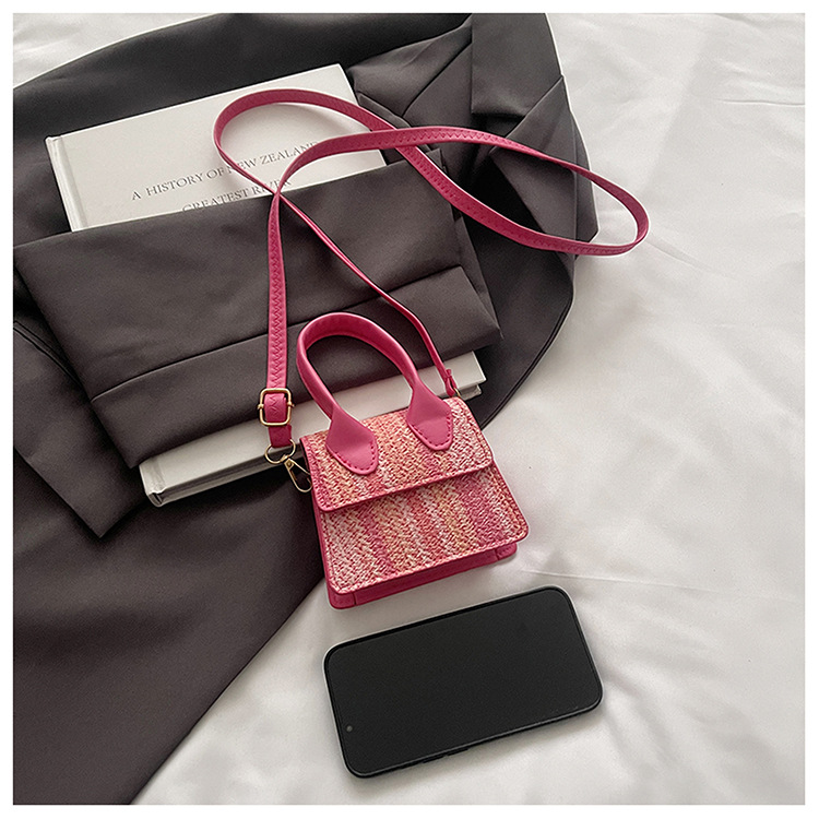 Borsa a tracolla da donna in paglia a righe per mare estate_voghion.com