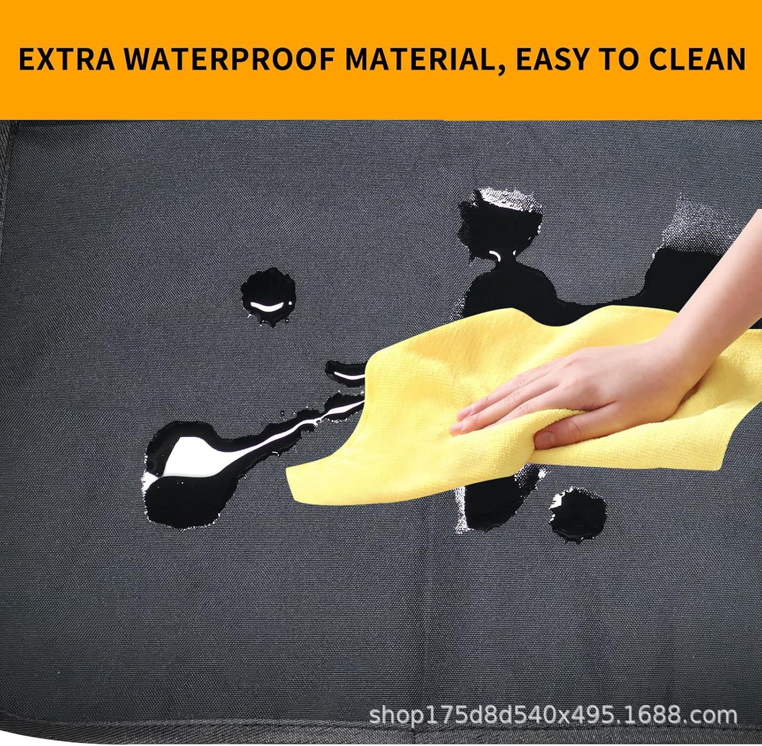 Cross-Border Children's Rear Seat Cover Storage Bag Waterproof Mesh Pocket Car Seat Cushion Cover Backrest Protection Anti-Kick Pad