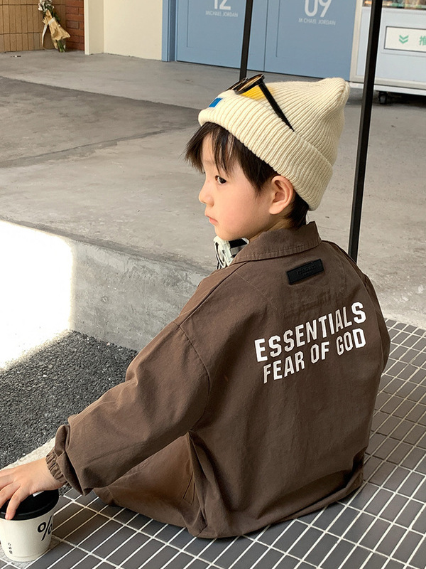 儿童秋装长袖外套2025新款童装男童单排扣风衣时尚洋气中长款上衣|undefined
