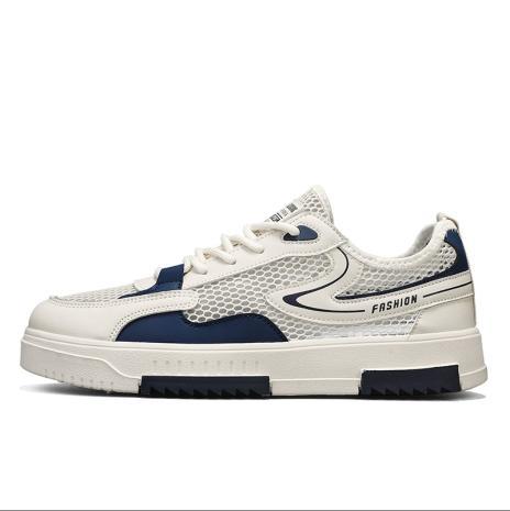 2025 zapatos de malla para hombre zapatos de malla hueca transpirables de una sola malla para estudiantes deportes y ocio zapatillas de deporte pequeñas blancas zapatos de moda nuevos