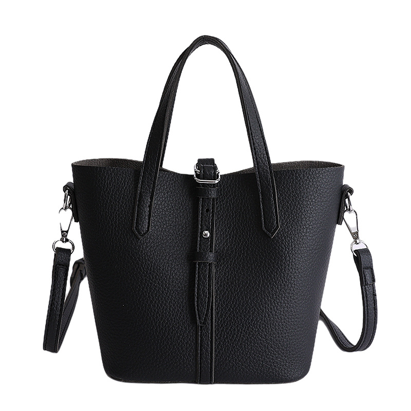 Nicho coreano canasta de platos portátiles bolsos de cubo para mujeres 2026 ventas calientes nuevas bolsas de hombro casuales de gran capacidad
