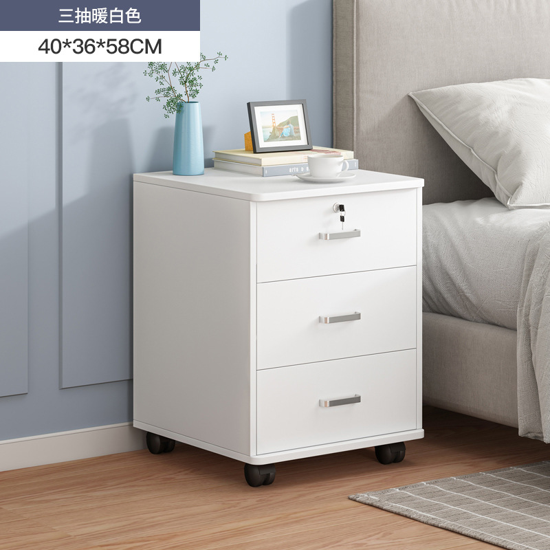 Mesita de noche moderno simple gabinete simple pequeña cabecera almacenamiento gabinete hogar dormitorio Net rojo