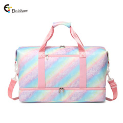 跨境亞馬遜旅行包運動健身瑜伽包大容量休閒旅遊防潑水單肩斜跨包