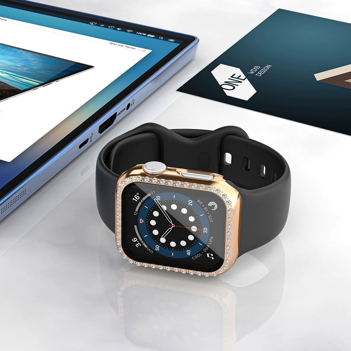 Защитный чехол для Apple Watch Apple Comeon PC одинарно-двойной мозаичный стальной химический Film интегрированный чехол iWatch