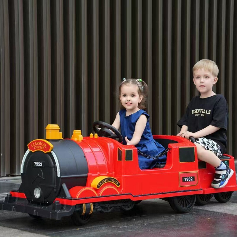 Children Can Sit on Thomas Electric Train Toy Car Rechargeable Remote Control Car Male and Female Baby Double Stroller Children Can Sit on Thomas Electric Train Toy Car Rechargeable Remote Control Car Male and Female Baby Double Stroller
