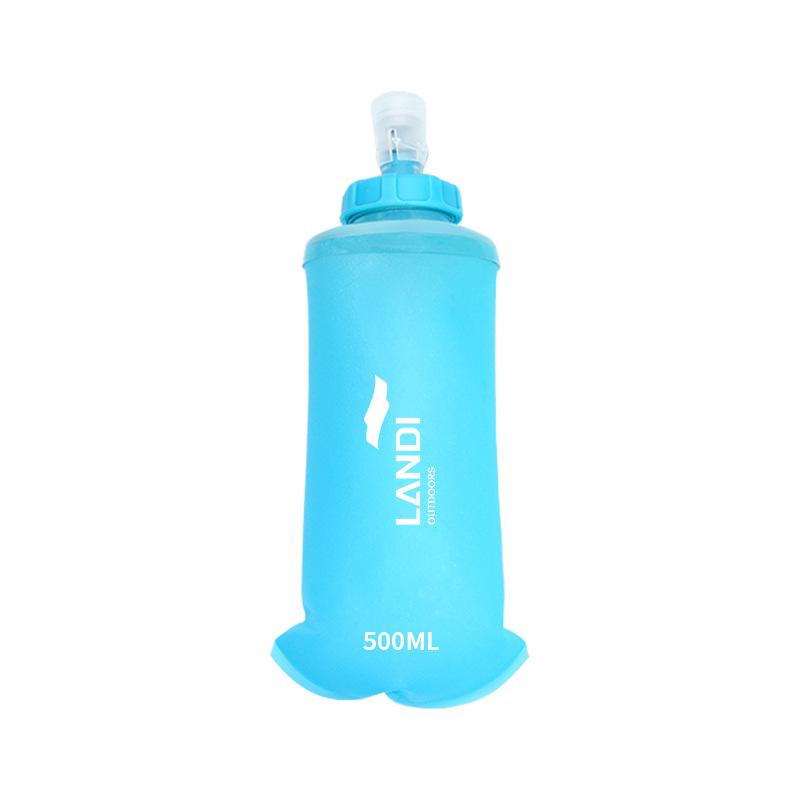 Personalizada explosión transfronteriza deportivo hervidor de agua blanda tpu plegable carrera de montaña taza de agua bolsa de agua blanda portátil