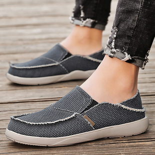 Foreign Trade Slip-on Breathable Lightweight Lazy Shoes in stock Hot Canvas Shoes Men's Casual Shoes