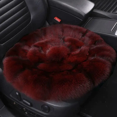 Wool pad warm winter set, featuring high-quality faux fur and - single-piece-wine-red
