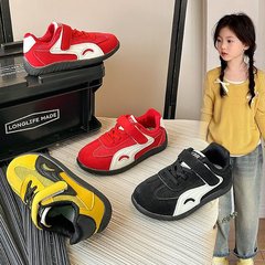 儿童运动鞋男童赛车鞋休闲女童鞋子2025秋季复古小童透气女宝板鞋