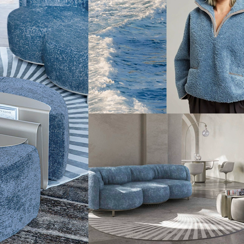 Легкая роскошь: шерстяная серия Zhida textile, мягкая ткань для кровати и дивана, декоративная ткань MUJI-A