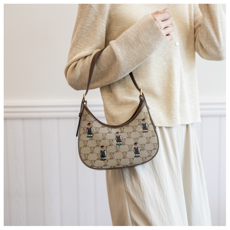 Shoulder Bag For Women Canvas Crossbody Bag Temperament Style_voghion.com