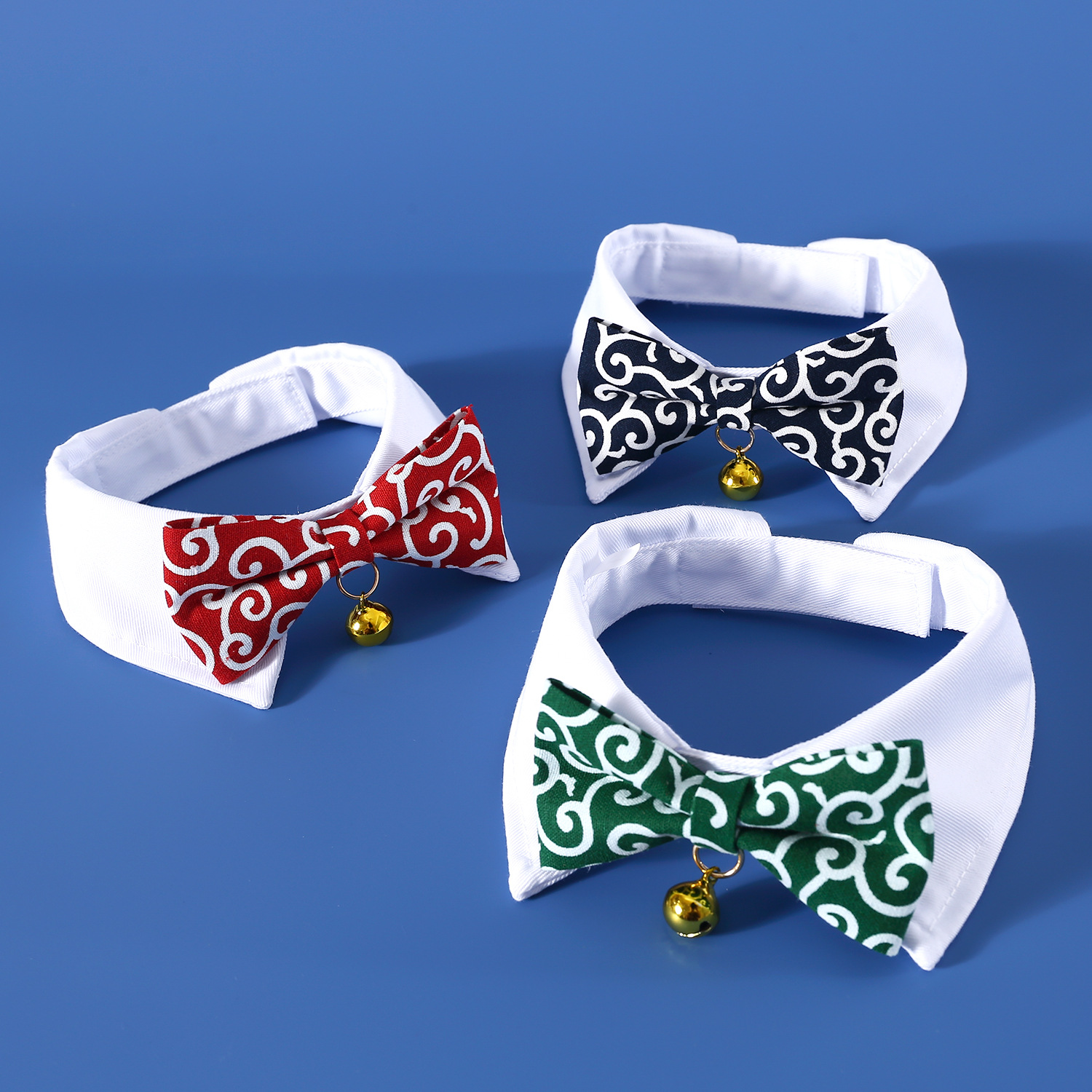 Mascotas perros perros gatos japoneses Tang grasa arco collar collar collar collar accesorios
