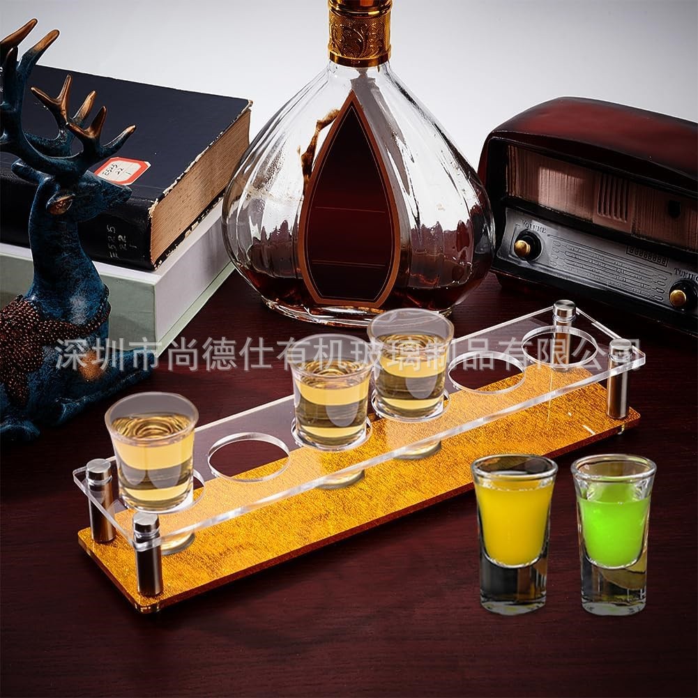 亚克力烈酒杯架 带 6 孔 4