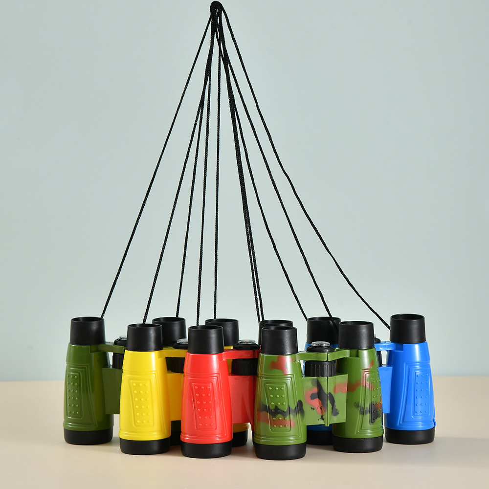 厂家批发binoculars6X30儿童彩混双筒望远镜玩具望远镜礼品望远镜