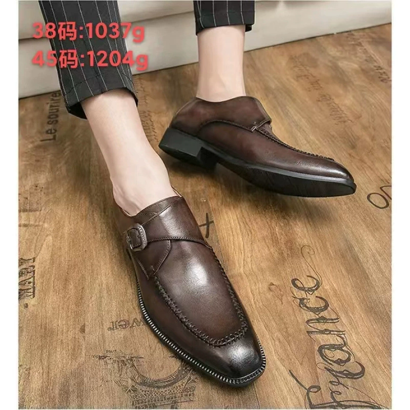 2025 осень-зима новая мужская сетка бизнес-обувь