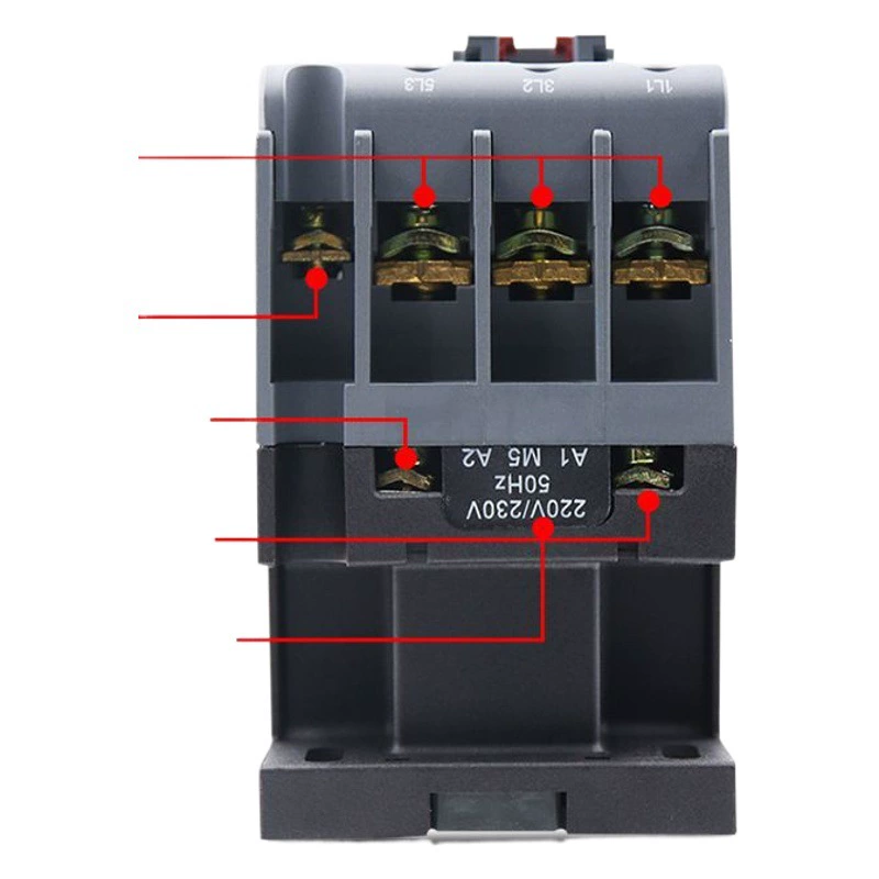 Delixi CJX2S Контактор переменного тока 1210 1810 трехфазный 24 В 36 В 220 В 380 В 50 Гц 50A