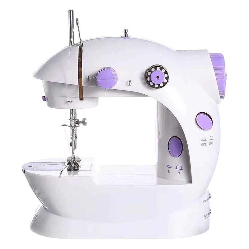 SM-202A швейная машина бытовая швейная машина мини-электрическая машина для одежды с лампой и ножом швейная машина