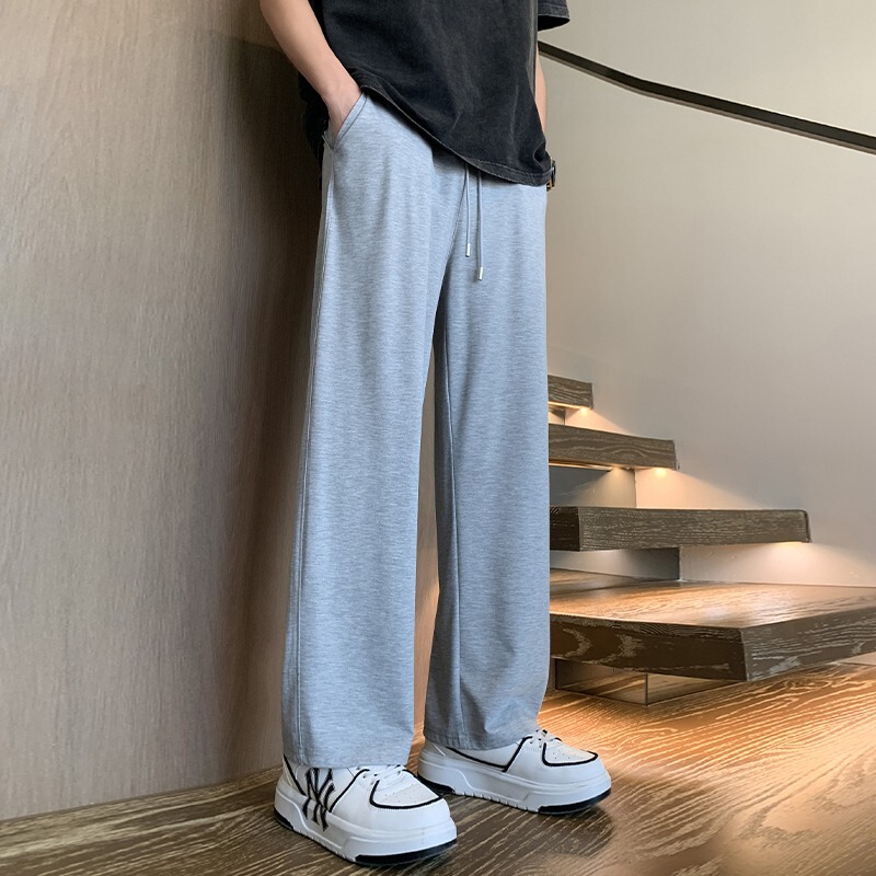 Cool Sense New Oxygen Cotton Casual Pants Men's Summer New Simple Grey Thin Pants Loose Straight Pants Men's Sports Pants Cool Sense New Oxygen Cotton Casual Pants Men's Summer New Simple Grey Thin Pants Loose Straight Pants Men's Sports Pants
