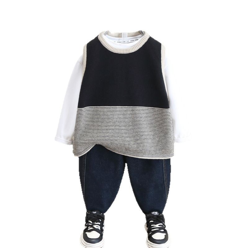 7805 chaleco coreano para niños 2025 primavera nuevo estilo chaleco de estilo extranjero niño bebé chaleco de punto primavera y otoño top image 5