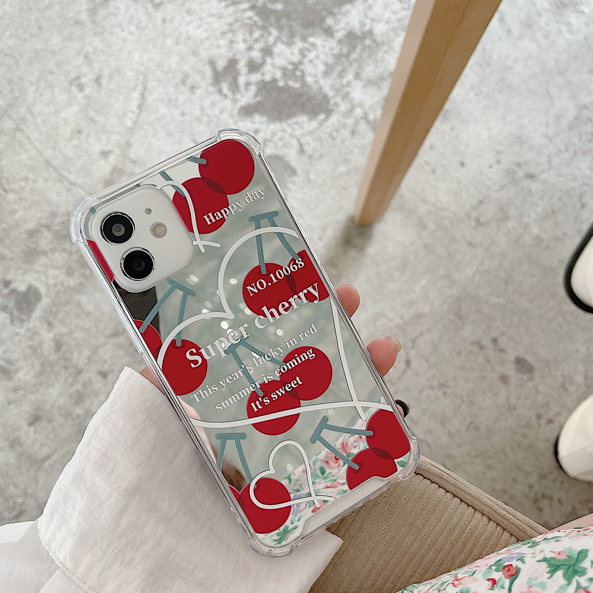 40g Weight Huawei, Xiaomi, iPhone Applicable Brands Phone Cases Classification tpu Material Cherry Pattern Sweet, Simple Style Style Painted Craft Tpu Cherry Painted Sweet Simple Style Phone Cases Phone Accessories 7