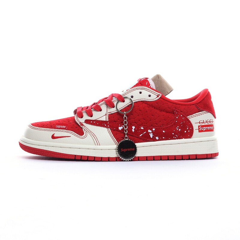 莆田鞋 纯原版本 aj1底帮 海外款联名款全头层皮男女休闲运动鞋|undefined