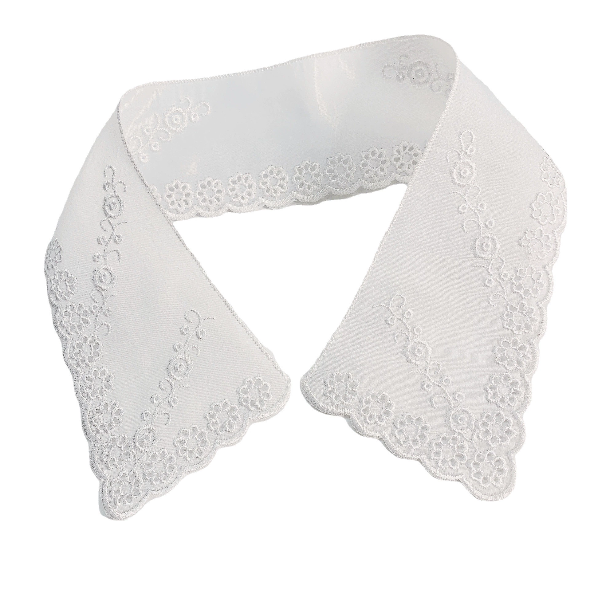 Подоплошная ткань из европейской пряжи с двойным поддельным воротником, дикие поддельные рубашки, вышитые воротником, модный универсальный воротник