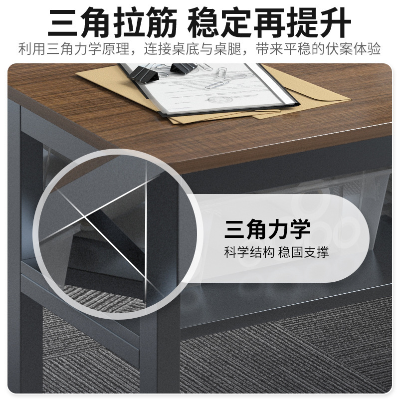 Combinación de escritorio y silla de oficina Mesa doble para el personal Espacio para el personal Mesa de computadora de escritorio moderna simple Mesa larga Banco de trabajo