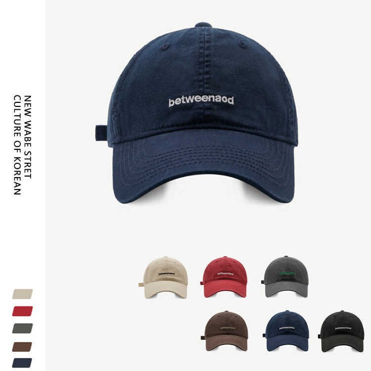 New Simple Versatile Commuter Letter Embroidery Soft Top Baseball Cap for Women, Face-Slimming Spring and Summer Korean Style Duckbill Cap for Men New Simple Versatile Commuter Letter Embroidery Soft Top Baseball Cap for Women, Face-Slimming Spring and Summer Korean Style Duckbill Cap for Men