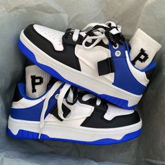 National Trend Ulzzang Student Color-blocked Training Shoes, Instagram Hip-hop Streetwear Casual Sneakers, Retro Skate Shoes for Men and Women