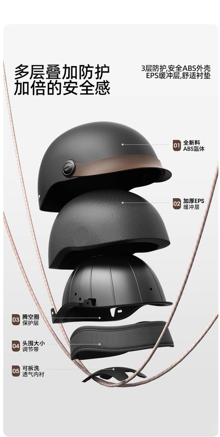 Electric Motorcycle Helmet 3C Certified Sunscreen Helmet