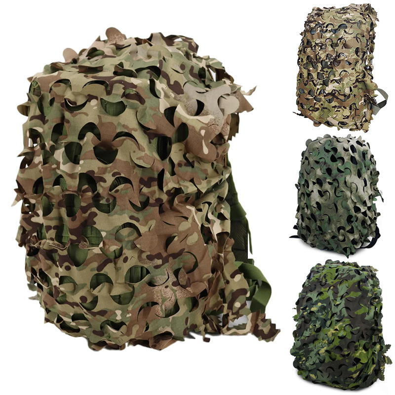 Outdoor CS Army Fan Backpack Cover Tactical Backpack Camouflage Cover Camouflage Multicolor Gilley Suit Backpack Cover 60L/80L
