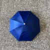 Diameter 53cm Silver Plague Umbrella Hat [Treasure Blue]