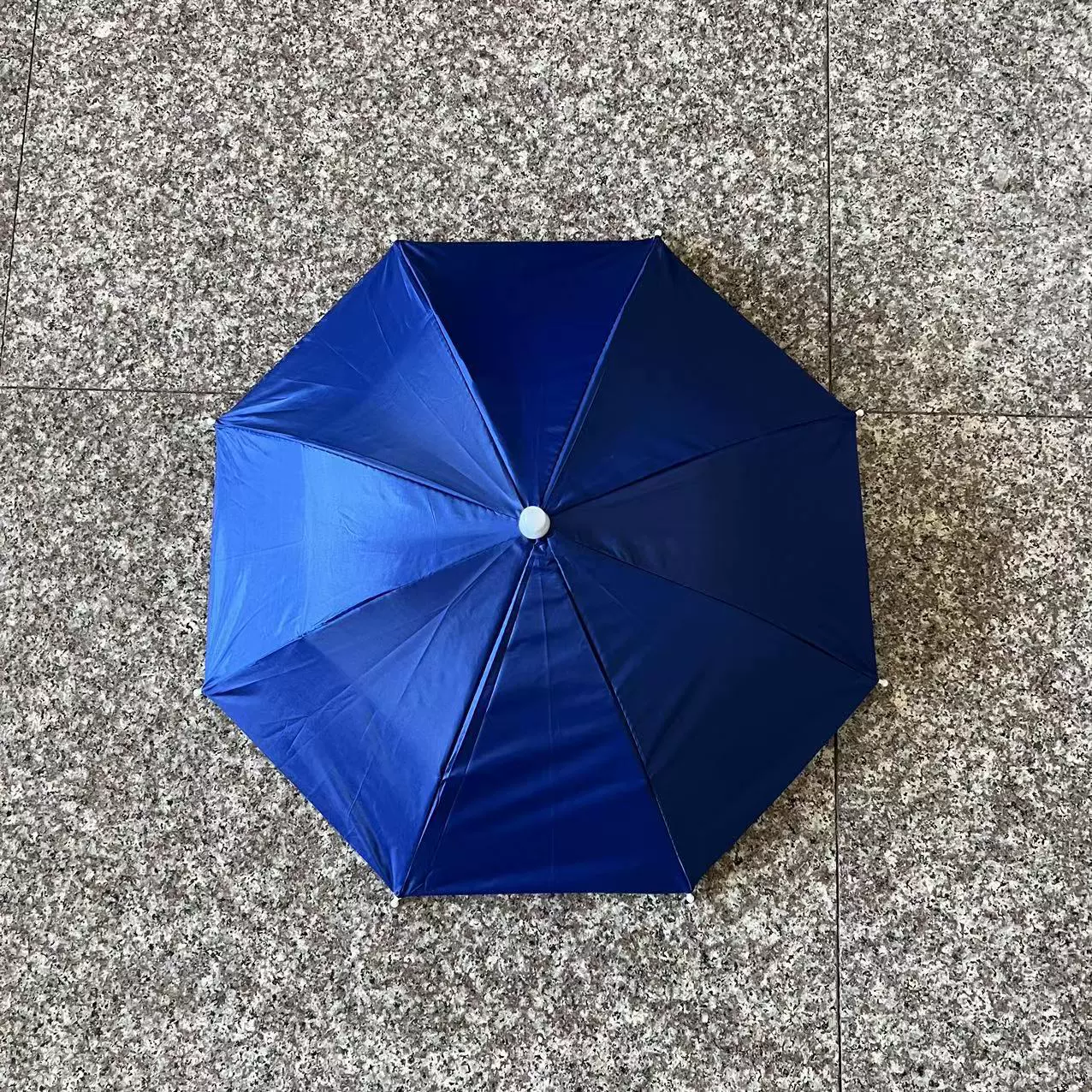 Double-layer Travel Umbrella Hat, Windproof, Dual Sizes 53 / 63 cm, Compact 30 cm