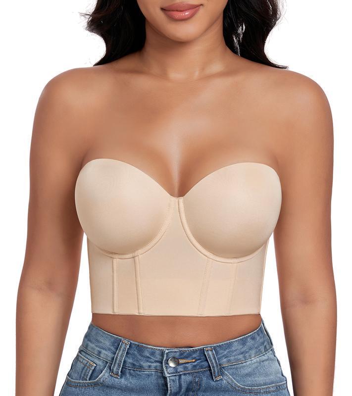 2025 New Cross-Border Dropshipping Women's Long Strapless Push-Up Bra Full Cup Cross-Border Dropshipping 2025 New Cross-Border Dropshipping Women's Long Strapless Push-Up Bra Full Cup Cross-Border Dropshipping