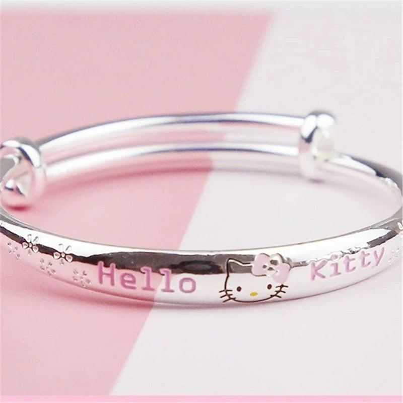 Hello kitty, fashionable silver bracelet