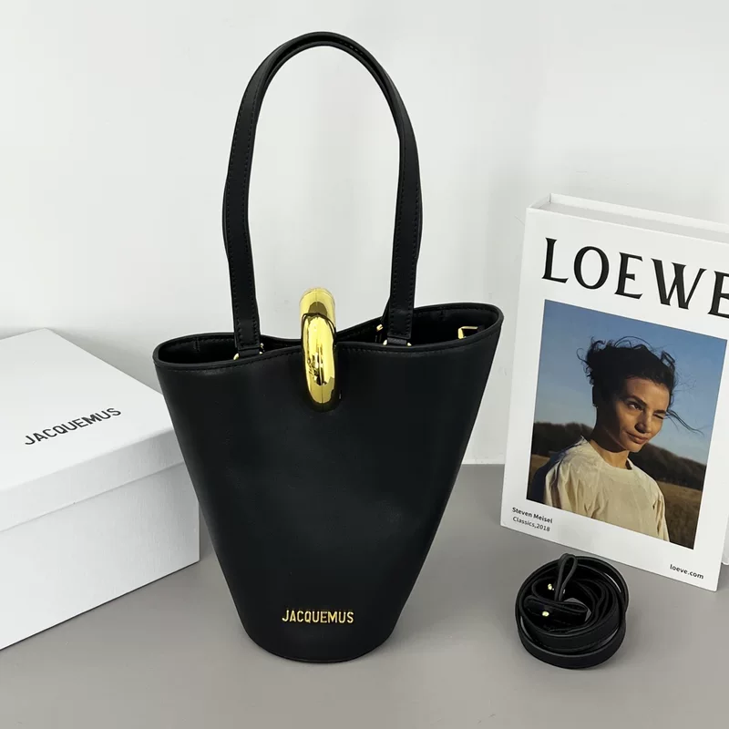 Французская нише Jacquemus персонализированная асимметричная сумка из натуральной кожи для повседневного использования простая и модная с золотой пряжкой