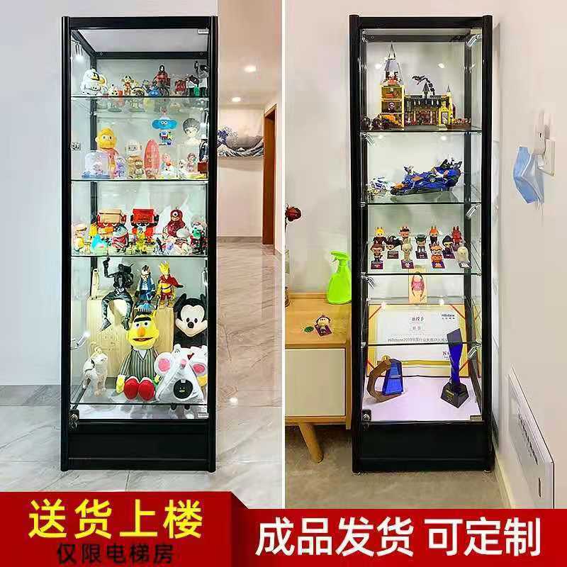 手办柜展示柜玻璃柜透明礼品化妆品奖品展示柜小乐高陈列柜家用