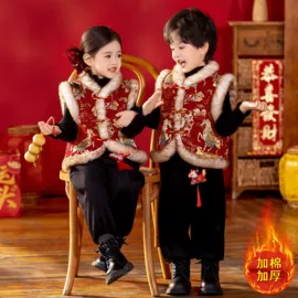 童民族服装;儿童表演服;童汉服