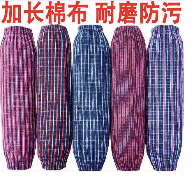 2 바늘 면화 소매면 다색 두꺼운 양념 방오 착용 방지 남성 및 여성 작업 가사 청소 노동 보호