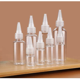 定制透明挤压尖嘴瓶30ml50毫升分装瓶pet塑料瓶点胶颜料空瓶