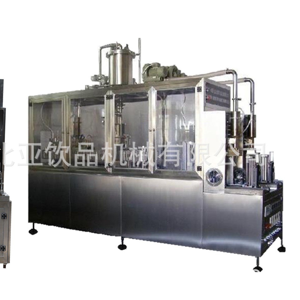 小型 液体果汁果粒手动屋顶盒包装机生产厂家 沈阳北亚