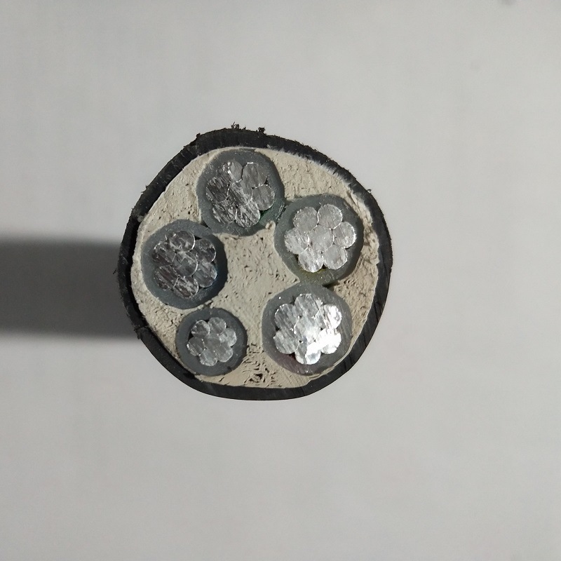 低压铝芯电缆厂家YJLV 4*25+1*16平方架空5芯电缆线 户外三相铝线
