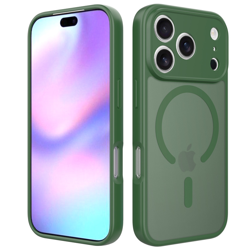跨境苹果17promax手机壳磁吸iphone16e橙色精孔全包肤感15保护套|undefined