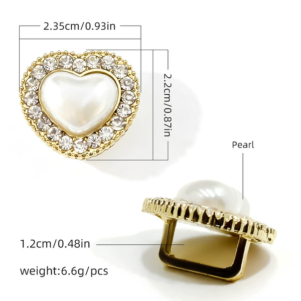 Golden footwear buckle, 22x, 23.5mm