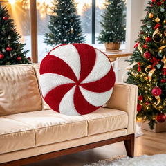 Cross-border new product candy pillow 3D candy plush pillow creative Christmas decoration candy pillow