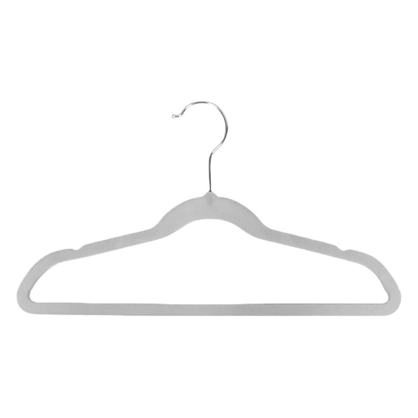 Ropa de flocado de los niños sin costura antideslizante percha bebé ropa de bebé percha colgando posición flocado ropa soporte tienda de ropa para niños percha de ropa