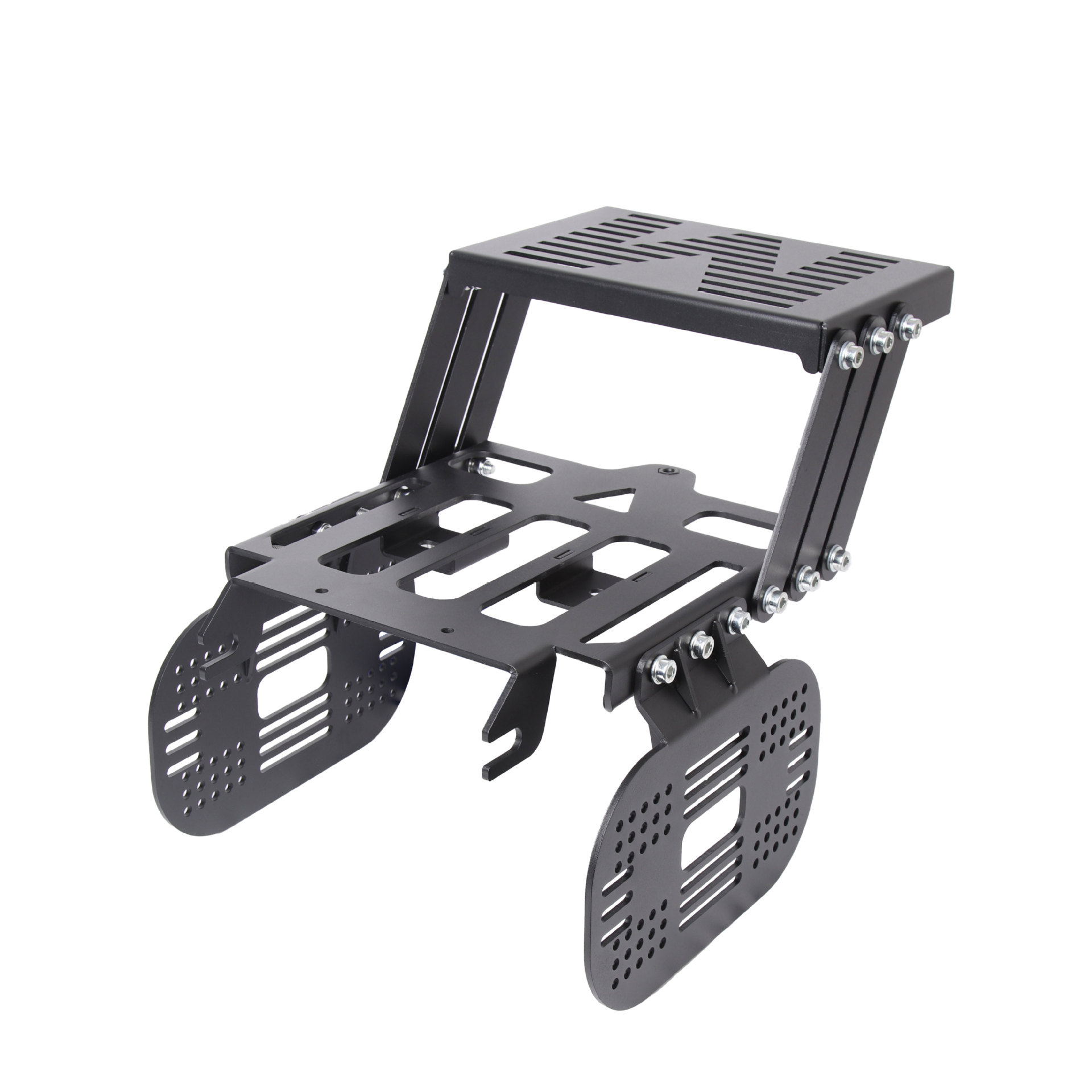 Frame de cola plegable CC110 marco de tres cajas de motocicleta trasero de cola telescópico deslizante móvil marco de cola lateral