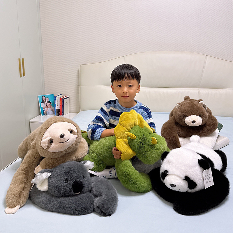 Hao Weida Back Treasure Dinosaur Pillow Sloth Plush Toy Koala Sleeping Pillow Doll Wholesale