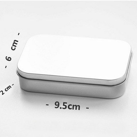 Caja de lata pequeña, mini caja de lata del tesoro del pescador, caja de dulces, caja para tarjetas, caja para joyas, caja de lata para cigarrillos electrónicos, caja de almacenamiento