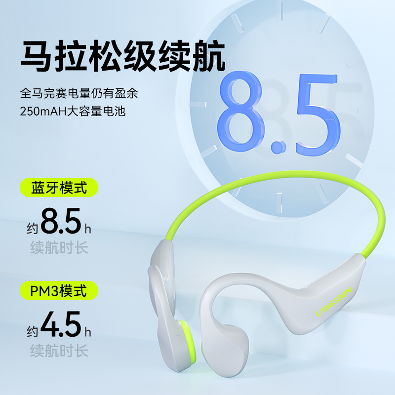 El nuevo auricular Bluetooth de conducción ósea BE20 de Lanston tiene una duración de batería de larga duración, auriculares Bluetooth deportivos abiertos para correr